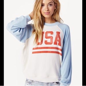 Wildfox Team USA baggy beach jumper sweatshirt XS